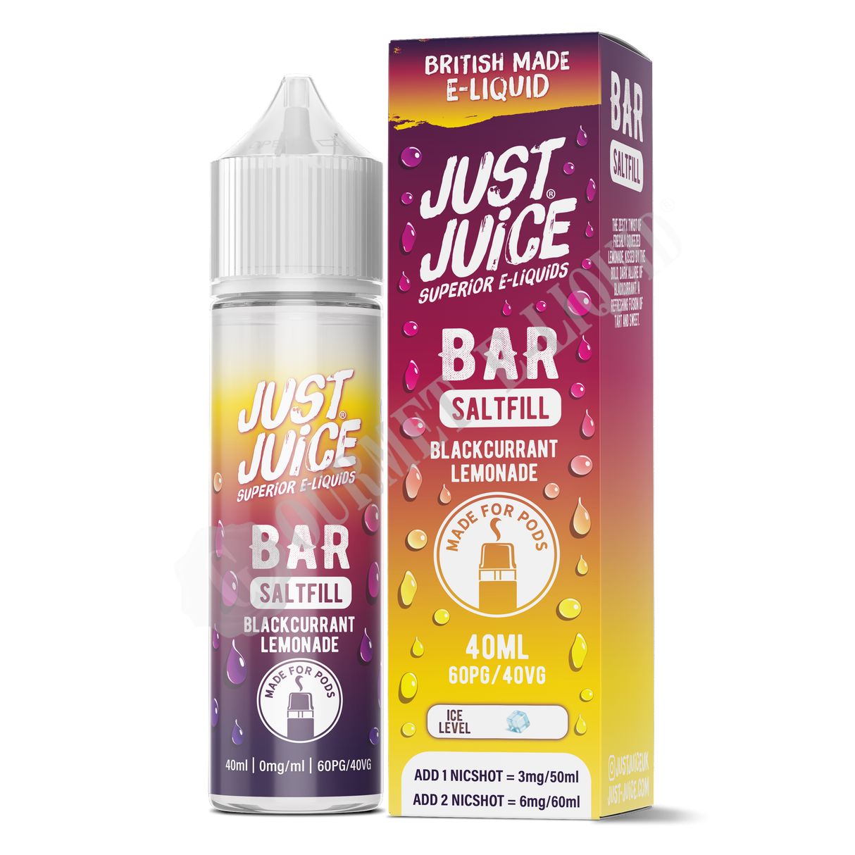 Blackcurrant Lemonade by Just Juice Bar Saltfill