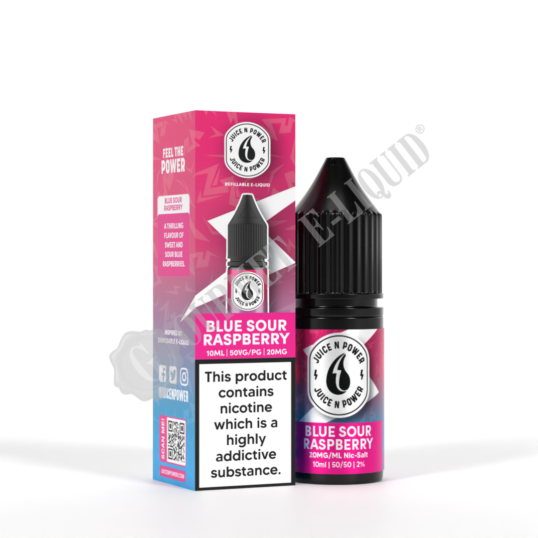 Blue Sour Raspberry by Juice N Power Nic Salts