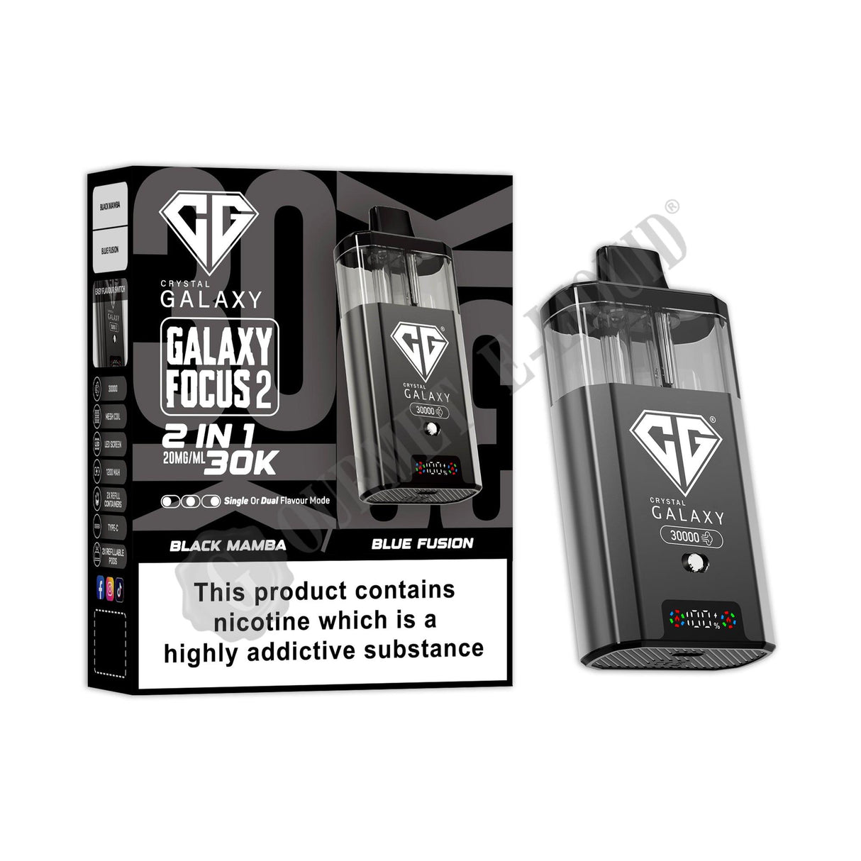 Crystal Galaxy Focus 2 30K Pre-Filled Pod Vape Kit