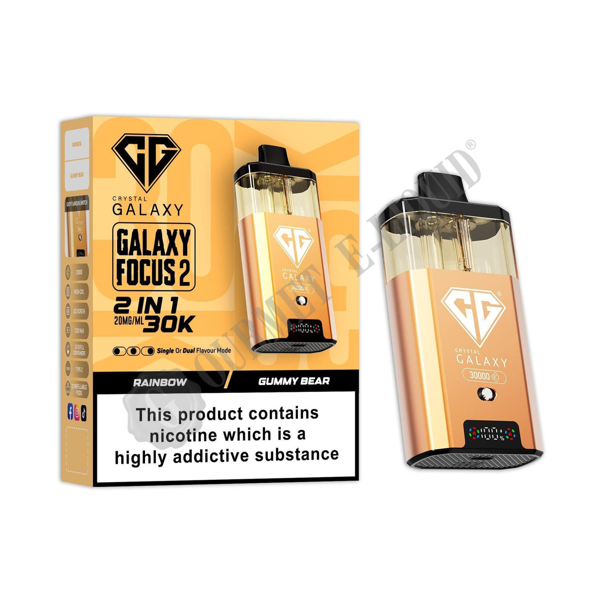 Crystal Galaxy Focus 2 30K Pre-Filled Pod Vape Kit