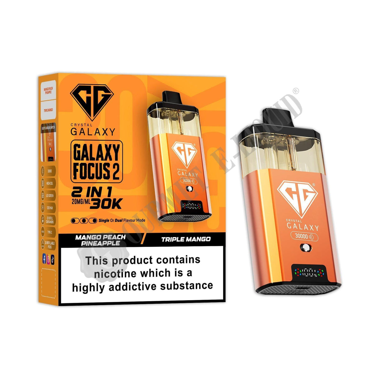 Crystal Galaxy Focus 2 30K Pre-Filled Pod Vape Kit