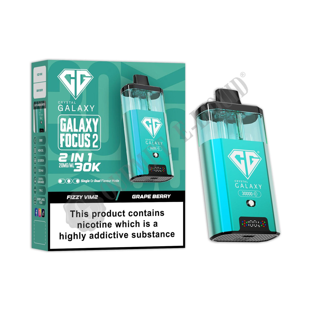 Crystal Galaxy Focus 2 30K Pre-Filled Pod Vape Kit
