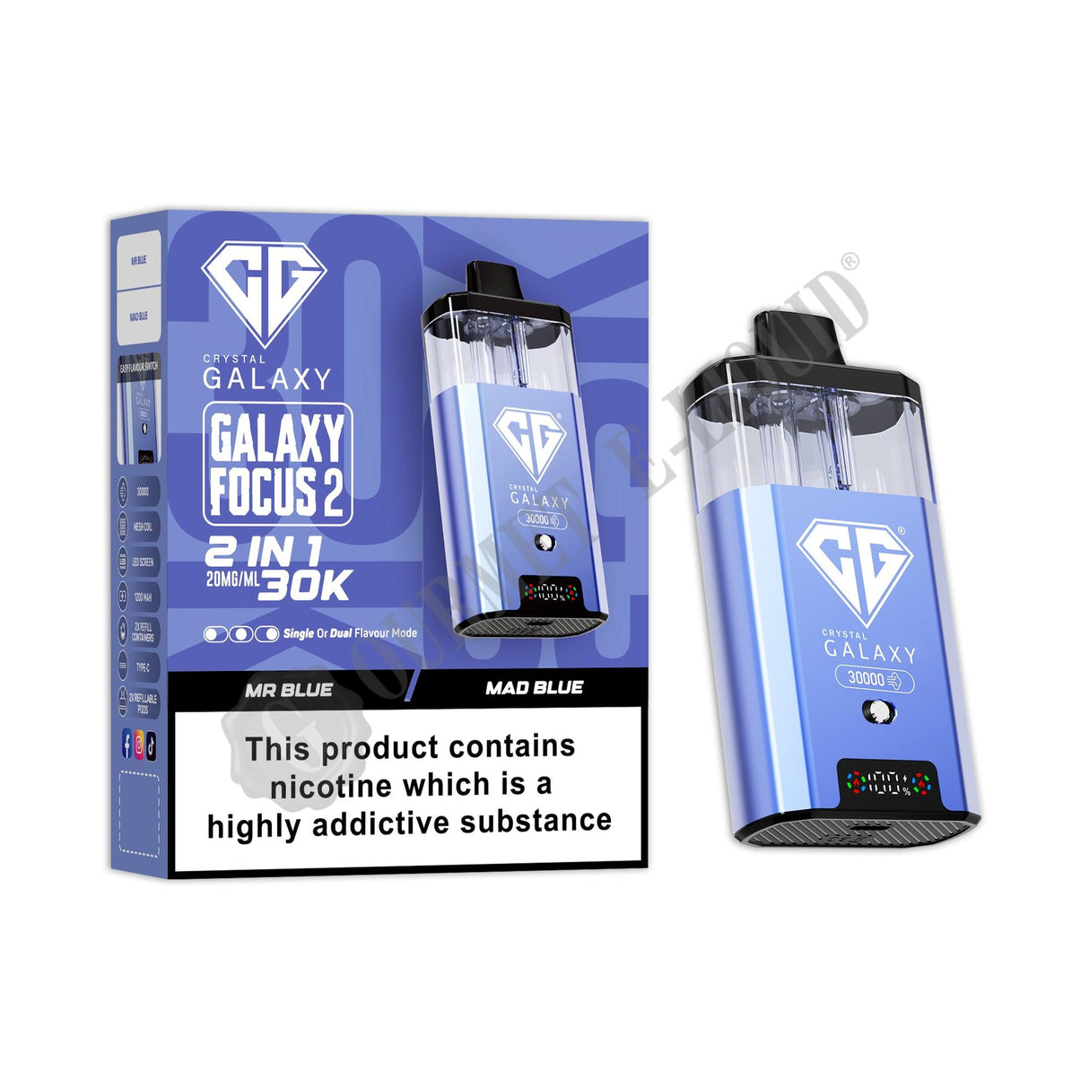 Crystal Galaxy Focus 2 30K Pre-Filled Pod Vape Kit