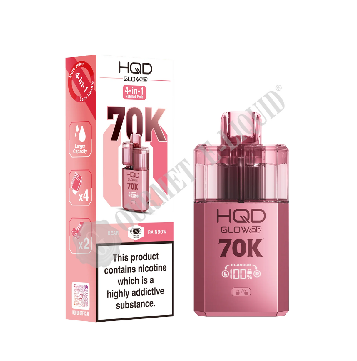 HQD Glow Air 70K Pre-Filled Pod Kit