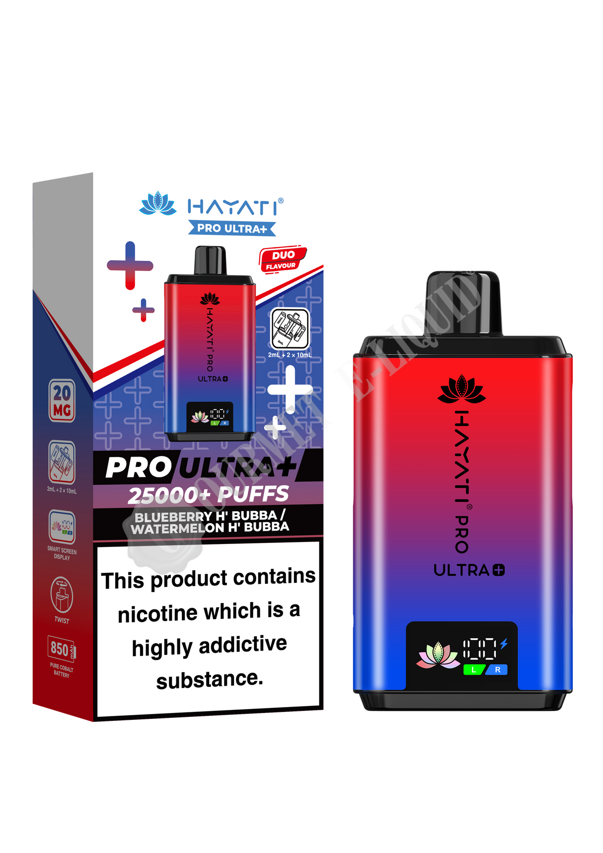 Hayati Pro Ultra Plus 25K Pre-Filled Pod Vape Kit