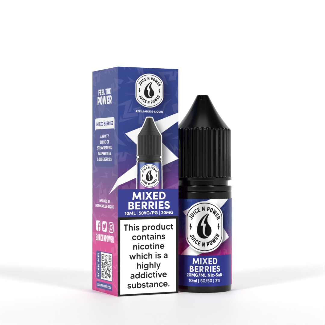 Mixed Berries by Juice N Power Nic Salts