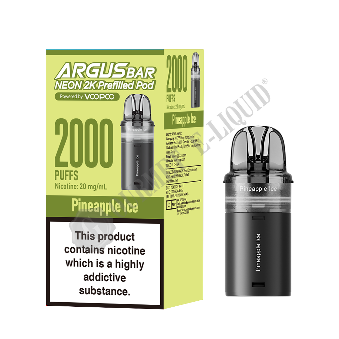 VooPoo Argus Bar Neon 2k Refill Pack