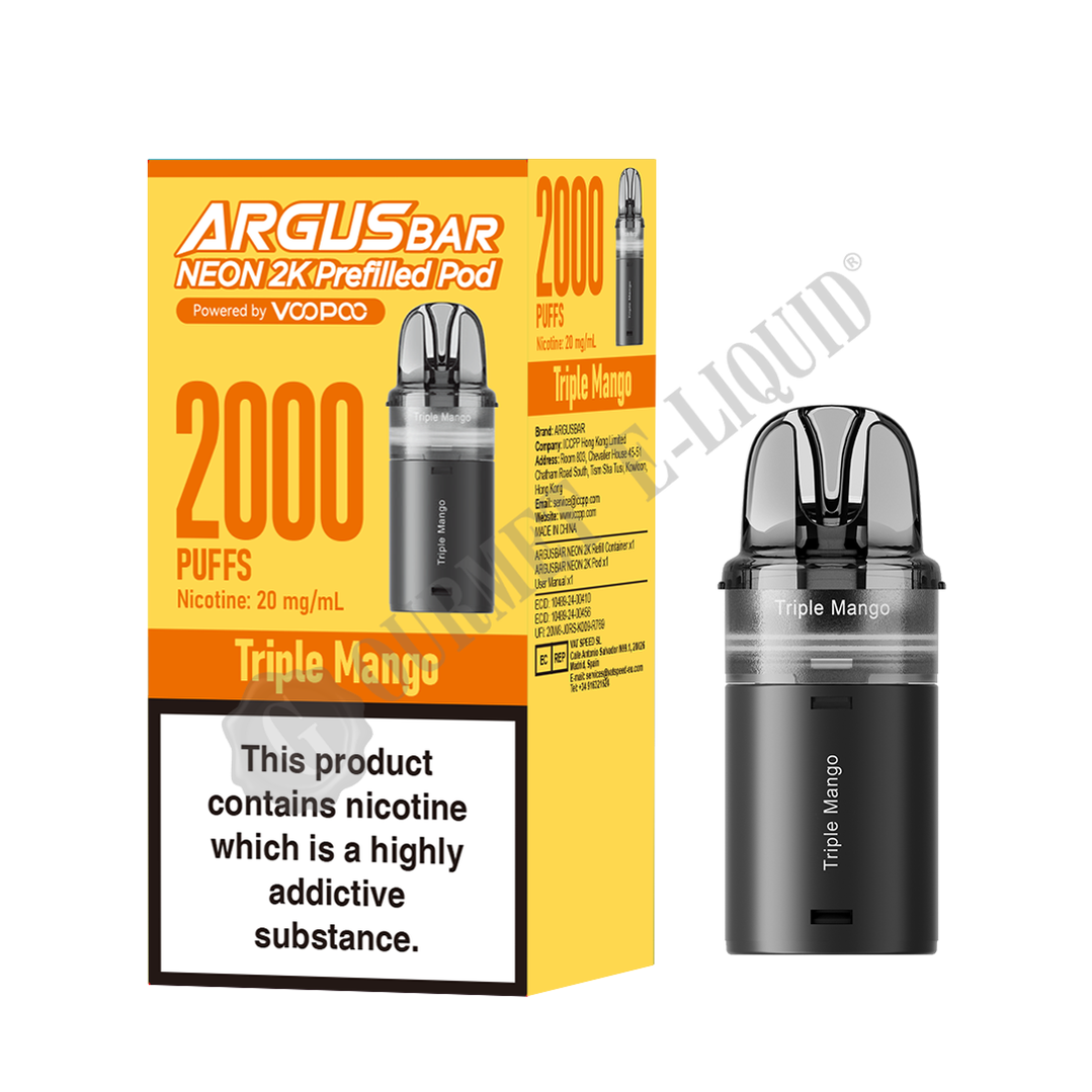 VooPoo Argus Bar Neon 2k Refill Pack