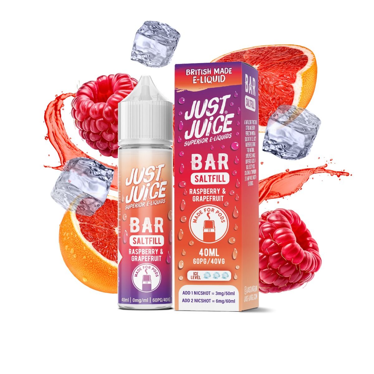 Raspberry & Grapefruit by Just Juice Bar Saltfill