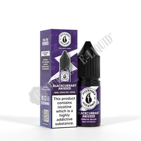 Blackcurrant Aniseed by Juice N Power Nic Salts