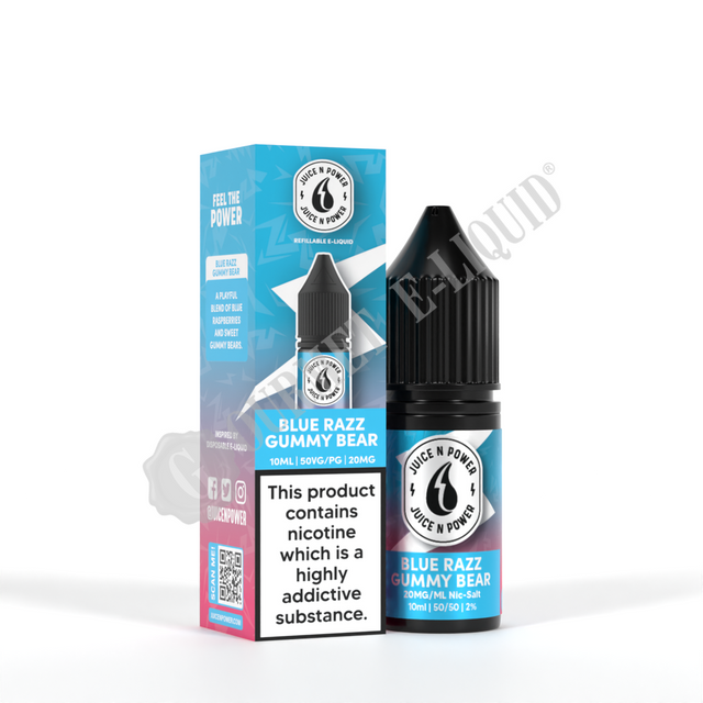 Blue Razz GB by Juice N Power Nic Salts