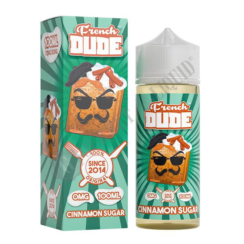Cinnamon Sugar by French Dude 100ml Shortfill E-Liquid  Gourmet E-Liquid