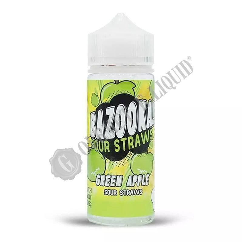 Green Apple Sour Straws by Bazooka