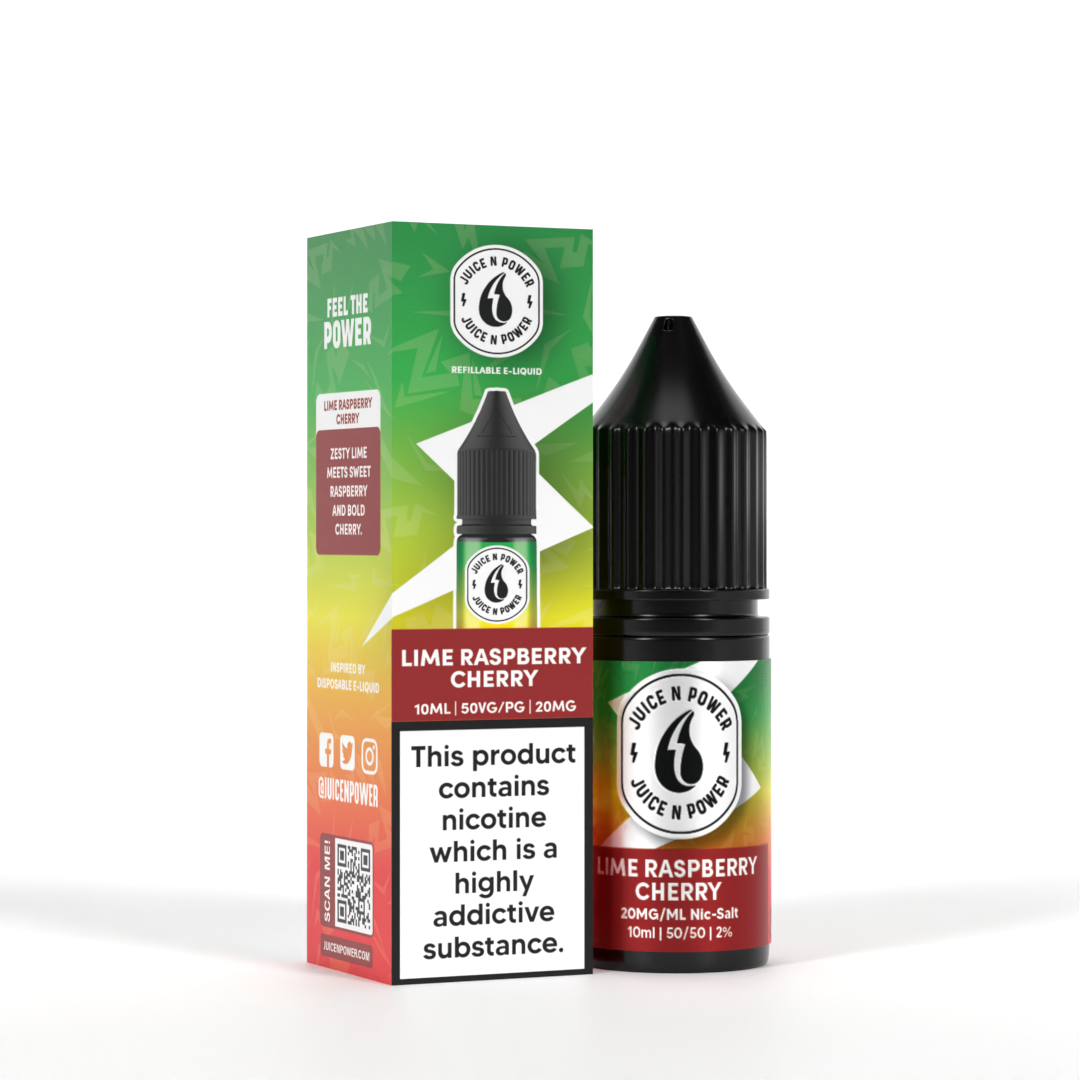 Lemon Raspberry Cherry by Juice N Power Nic Salts