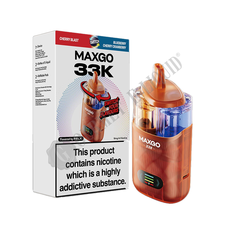 RELX MAXGO Combo 33k Pre-Filled Pod Kit Gourmet E-Liquid RELX MAXGO Combo 33k Pre-Filled Pod Kit Gourmet E-Liquid
