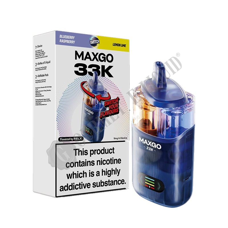 RELX MAXGO Combo 33k Pre-Filled Pod Kit Gourmet E-Liquid RELX MAXGO Combo 33k Pre-Filled Pod Kit Gourmet E-Liquid