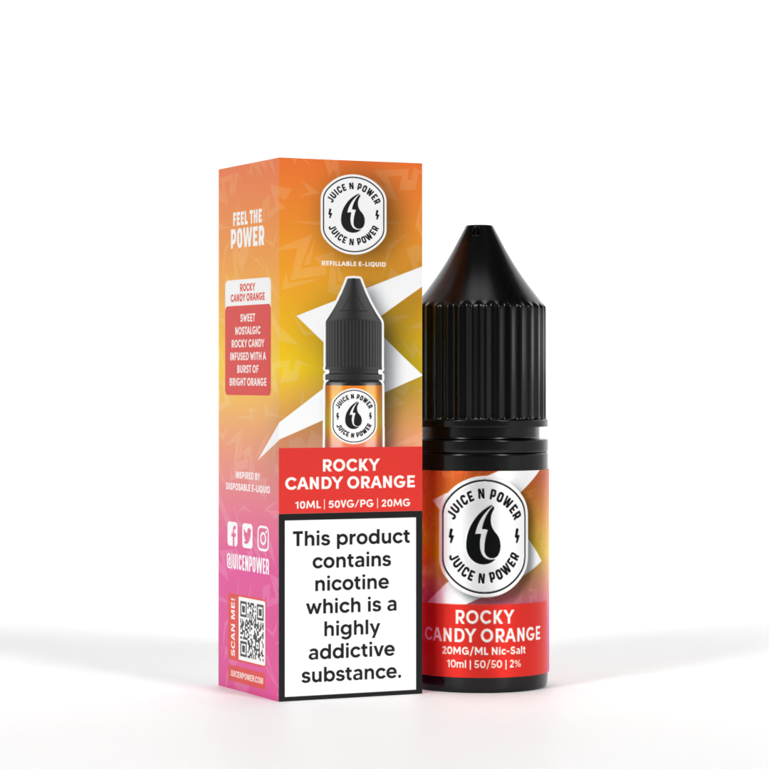 Rocky Candy Orange by Juice N Power Nic Salts