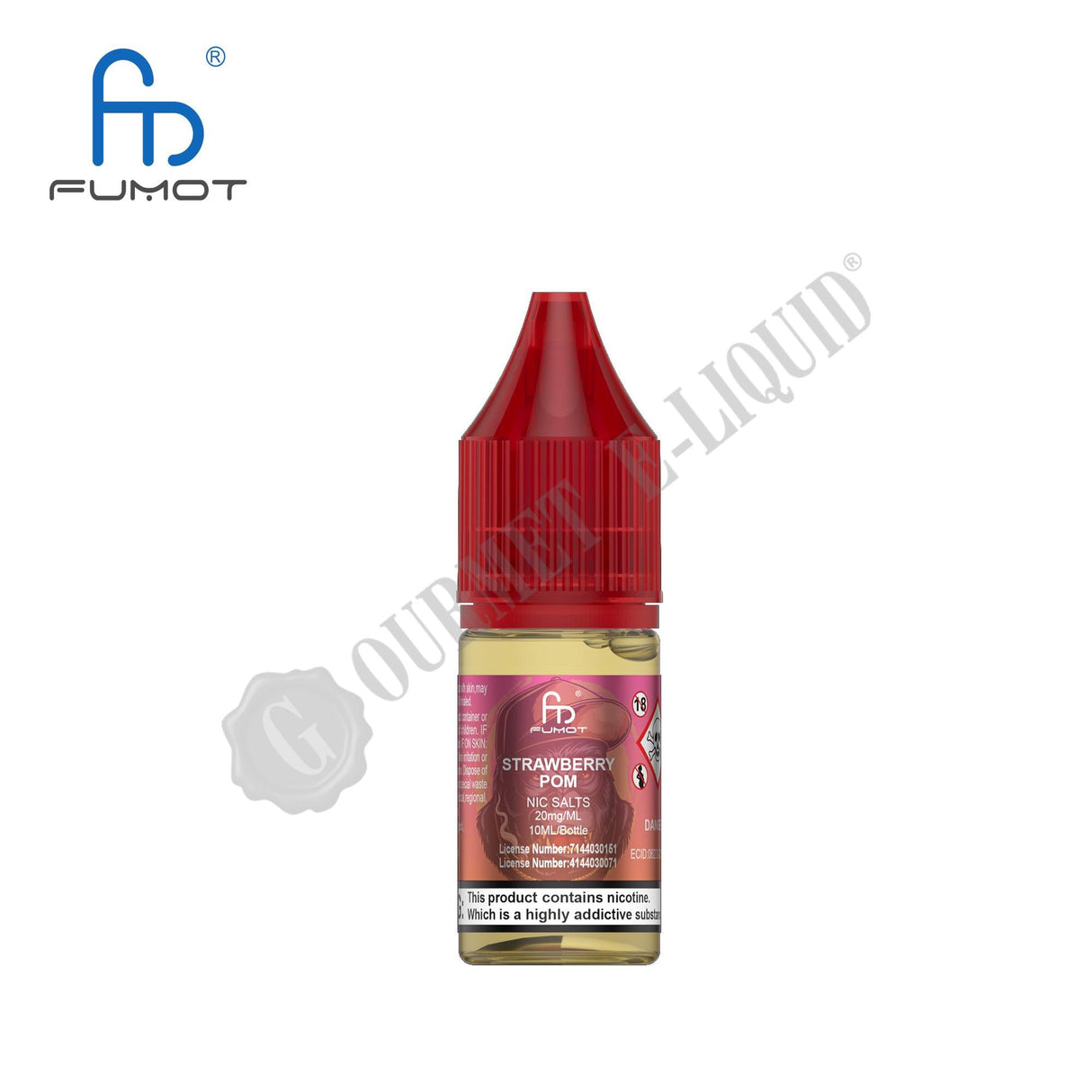 Strawberry Pom by RandM Tornado 7000 Nic Salts