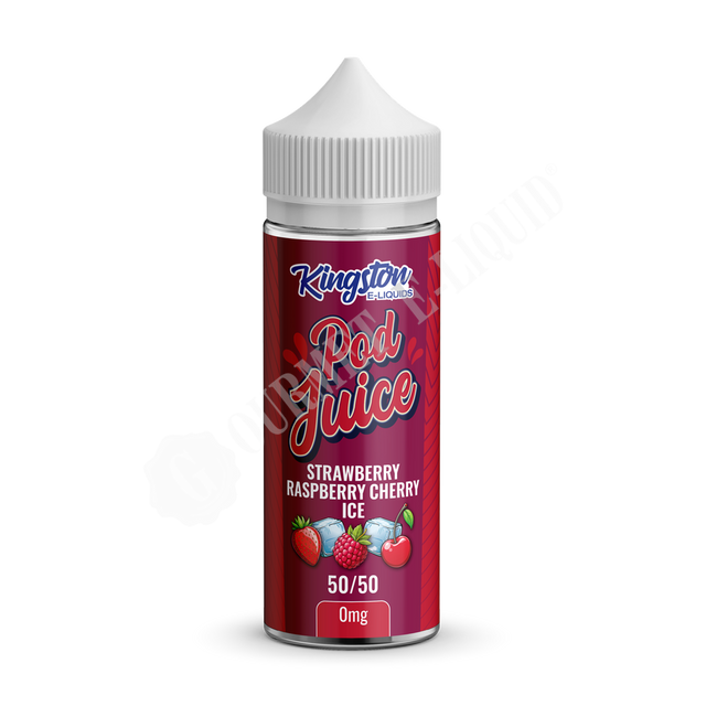Strawberry Raspberry Cherry Ice by Kingston Pod Juice E-Liquids