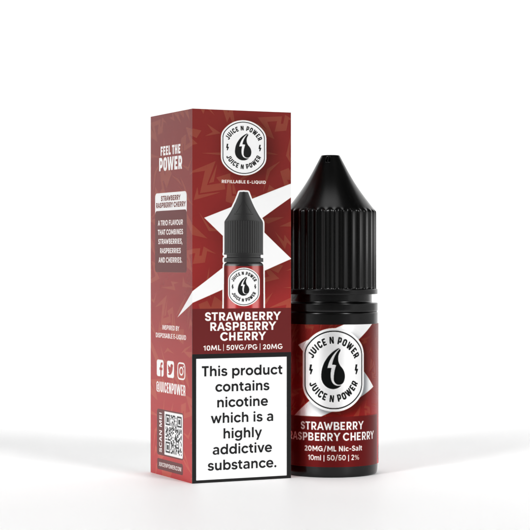 Strawberry Raspberry Cherry by Juice N Power Nic Salts