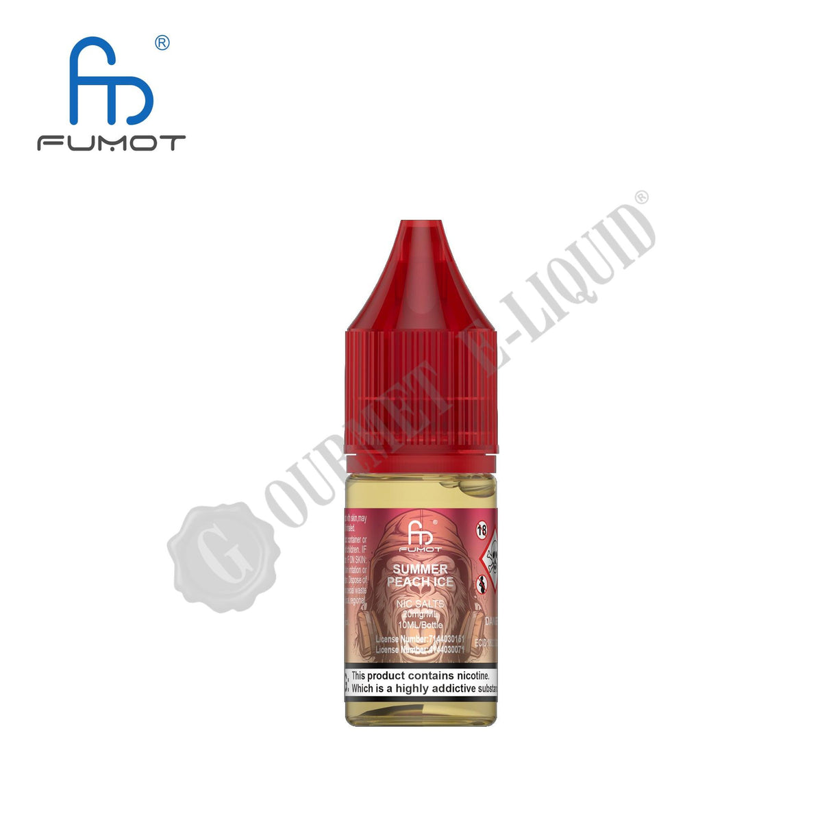 Summer Peach Ice by RandM Tornado 7000 Nic Salts  Gourmet E-Liquid